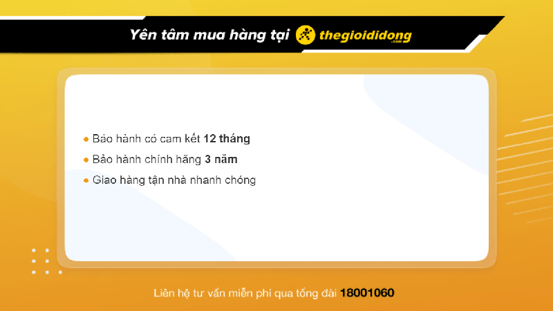 Chính sách bảo hành tại Thế Giới Di Động